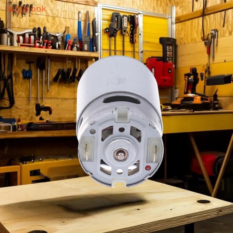 [largelook] 21V 14 ฟันเกียร์ Micro DC Motor RS 550 28000RPM มอเตอร์เลื่อยไฟฟ้าสําหรับมินิเลื่อยยนต์แ