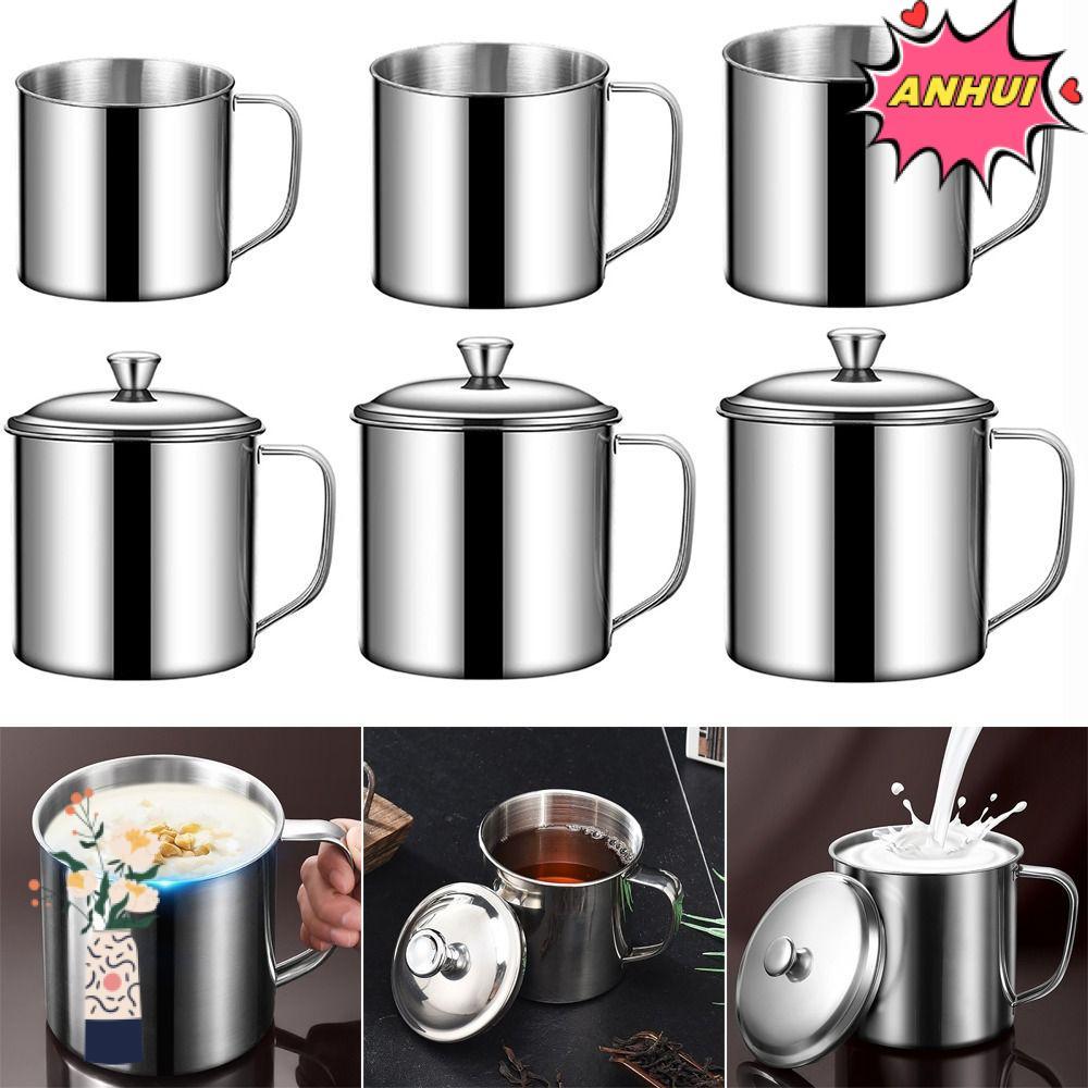 ANHUITYJ ถ้วยน้ํา แก้วมัคสแตนเลส 304 350-1250ml