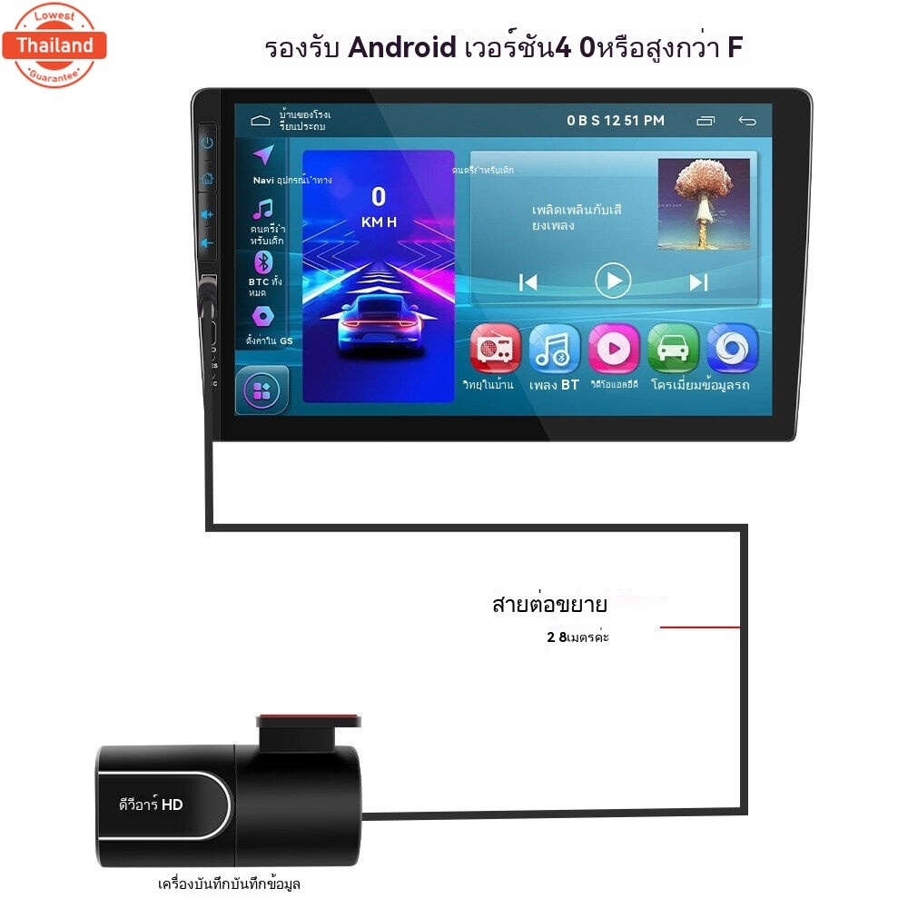 กล้องติดหน้ารถยนต์ กล้องติดรถยนต์ Android USB รถ กล้อง DVR ADAS Dash Cam Monitor