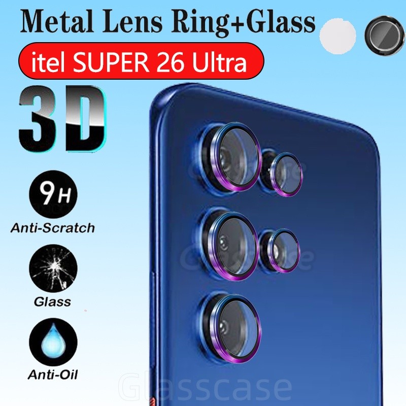 [สต๊อกพร้อม]เลนส์กล้องโลหะสําหรับ itel SUPER 26 2 6 S26 S 26 Ultra 26Ultra S26Ultra SUPER26Ultra ite
