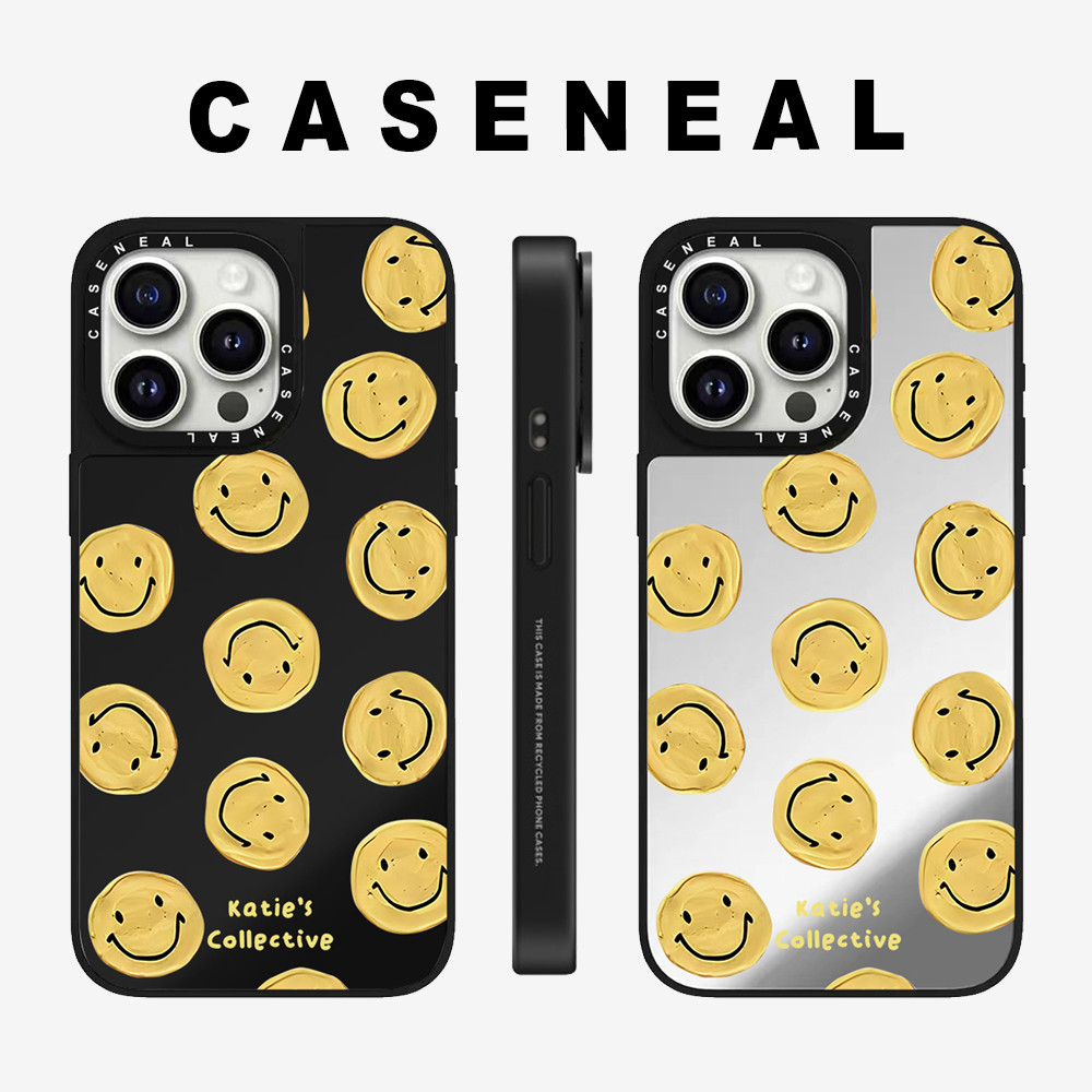 Drop proof CASENEALเคสโทรศัพท์สําหรับiPhone 17ProMax 17pro 17 air 16promax 16 15promax 15 14promax 13 13promax hard Caseน่ารักหน้ายิ้ม12PromaxกรณีiPhone 11คุณภาพสูง