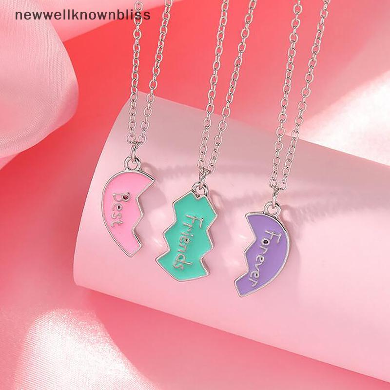 ชุดสร้อยคอมิตรภาพ BFF สำหรับเพื่อนสนิท ออกแบบมาเป็นของขวัญวันเกิด ประกอบด้วยสร้อยคอและจี้หัวใจ CCD