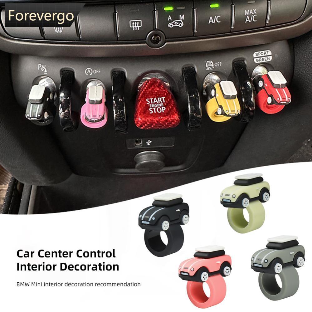 FVG เครื่องประดับรถรุ่นรถปุ่มฝาครอบเริ่มปุ่มหยุดคอซิลิโคนสําหรับ BMW MINI Cooper สติกเกอร์ F56 Coope
