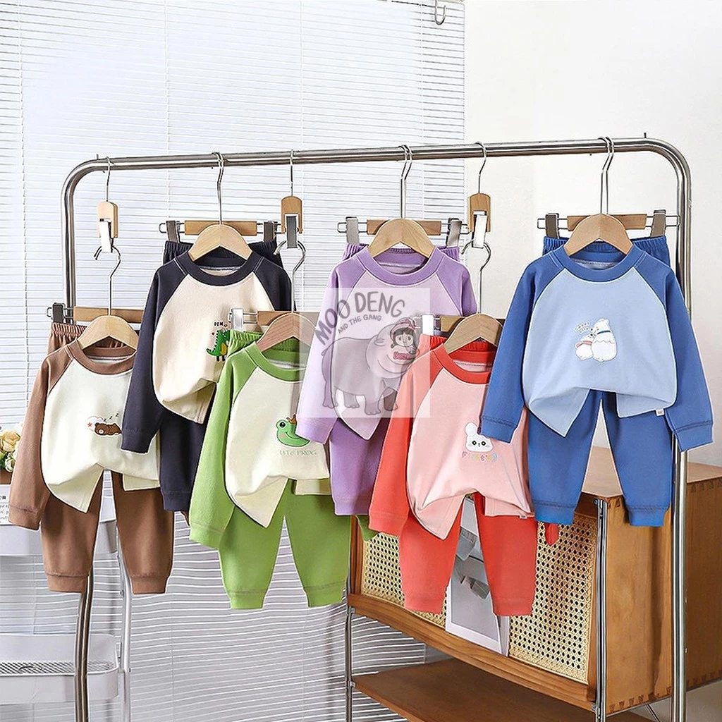 Dolemi Baby เสื้อผ้าเด็ก เสื้อผ้าเซท 2 ชิ้น ชุดนอน เด็ก ชุดกัน หนาว เด็กแขนยาว เด็กหญิง เด็กผู้ชาย
