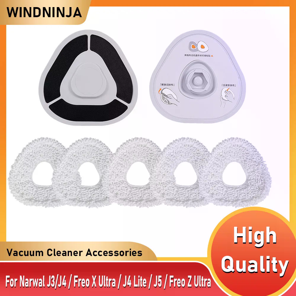 Narwal J3 / J4/Freo X Ultra/J4 Lite/J5/Freo Z Ultra ผ้าม็อบผู้ถือไม้ถูพื้น