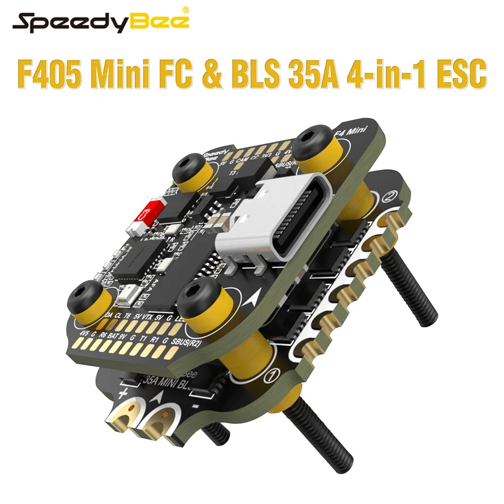 ยอดนิยม Speedybee F405 Mini Stack Flight Controller Fc Bls 35a V2 3-6s 20x20 4-in-1 Esc Dual Becs สํ