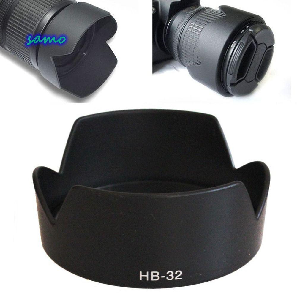 SAMO ฝาครอบป้องกันแสงสะท้อน, เลนส์ฮูด HB-32 67 มม., โล่ป้องกัน ABS สําหรับ Nikon D90 D5200 D7000 D7100 D5100 อุปกรณ์เสริมสําหรับกล้อง