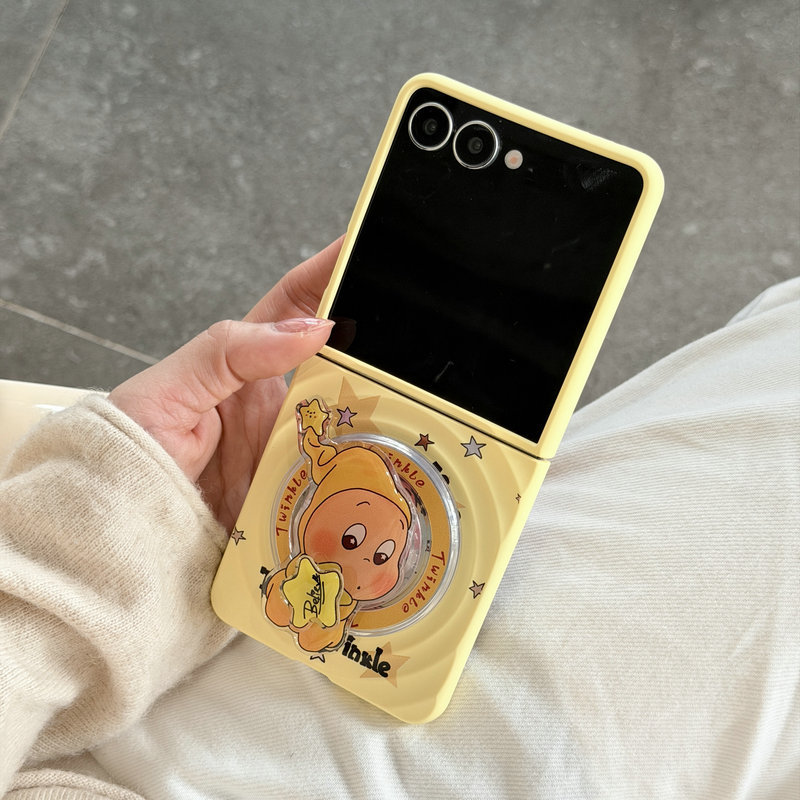 เคสโทรศัพท์แบบพับได้สําหรับ Samsung Galaxy Z Flip7 Flip6 Flip5 Flip4 Flip3 Boyang ออกแบบน่ารัก Star Bearer วงเล็บแม่เหล็กสร้อยข้อมือ hard tpu เคสโทรศัพท์ - รูปที่ 2