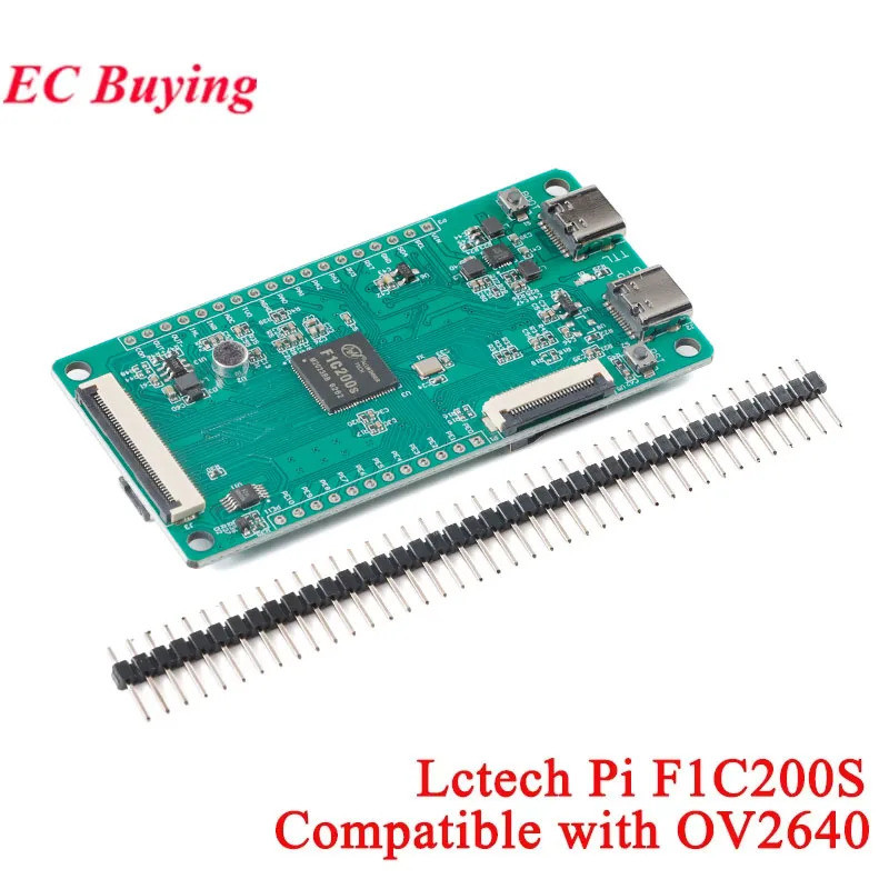 Lctech Pi F1C200S Linux เปิดแหล่ง Maker บอร์ดพัฒนาการสาธิต OV2640 โมดูล CherryPi-F1C200S ARM926EJ-S 
