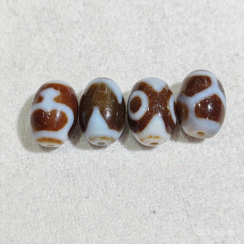 Totem Pulp จี้เกือกม้ารูปแบบทิเบต diy สร้อยคอ Agate ไต้หวัน Dzi ลูกปัดสอดใส่อุปกรณ์เสริม Weathering 