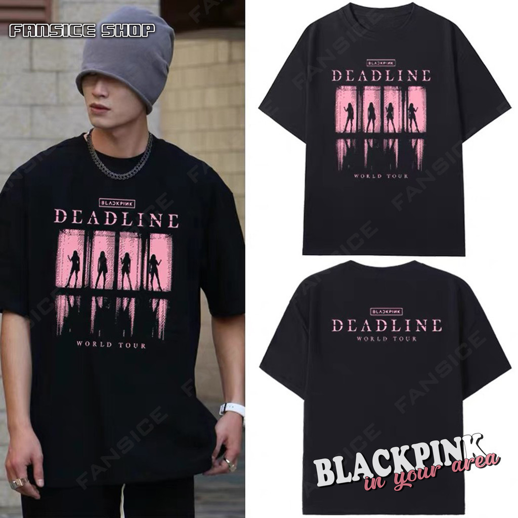 COD เสื้อโอเวอร์ไซส์ฟันซับเคปป็อป Blackpink Member เสื้อพรินท์ สินค้าเซิร์ตที่ระลึกคอนเสิร์ต