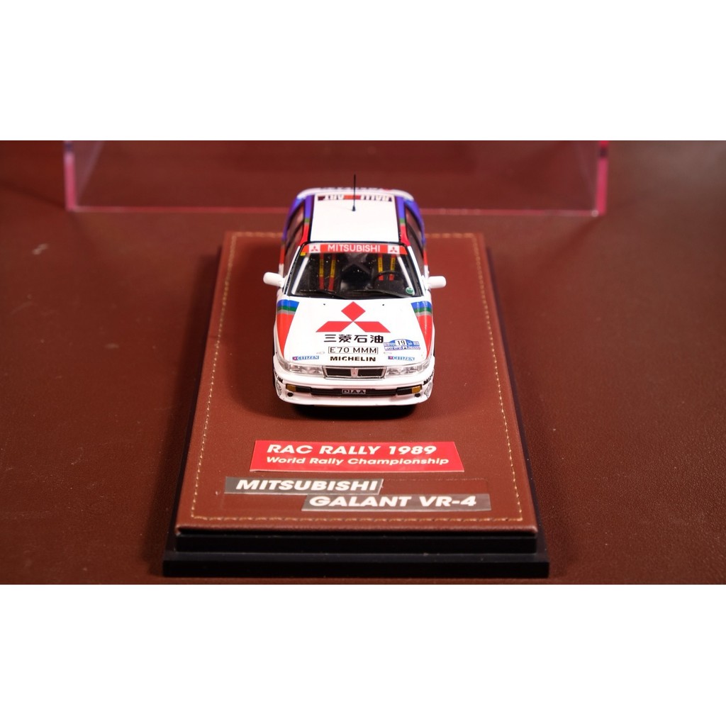 #车模 Ixo 1 43 Mitsubishi Go Blue wrc evo Rally Car 1989 World Rally Championship รถ Mitsubishi Out of