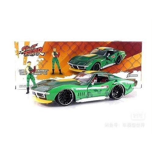 Jiada 1/24 Street Fighter Series Corvette Sable ZL1 (พร้อมตุ๊กตาโลหะผสมเคลือบ Garmi) เพื่อนเจ๋งมากคุ