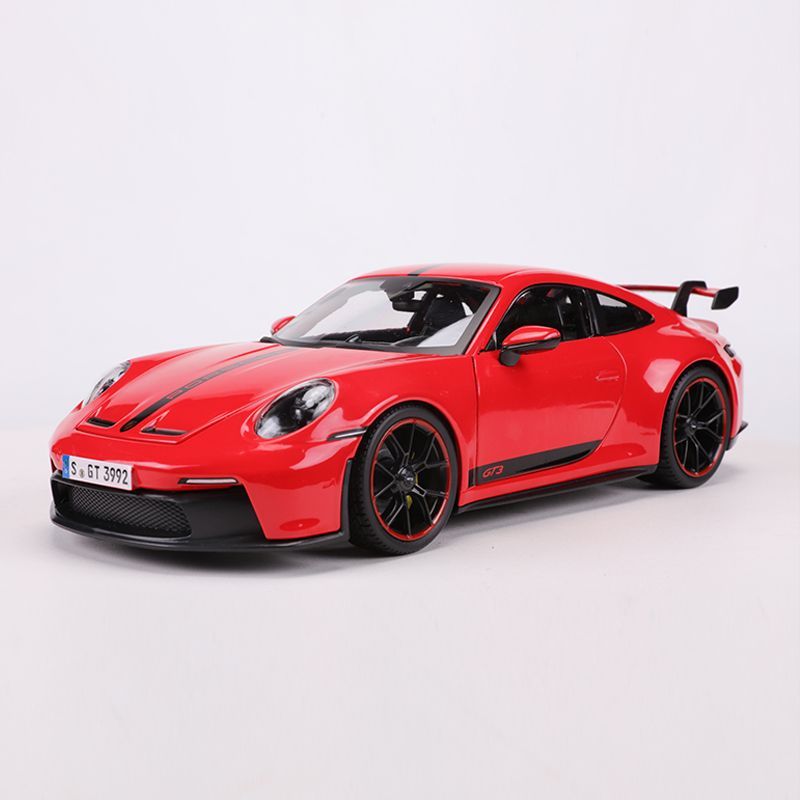 Maisto Meritor รูปที่ 1: 18 Porsche Porsche 911 GT3 จําลองรถสปอร์ตโมเดลรถ