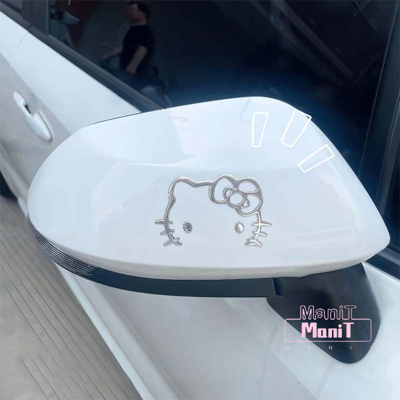 [MTech]สติ๊กเกอร์การ์ตูนน่ารัก 3D สติ๊กเกอร์คิตตี้สีเงิน สติ๊กเกอร์ตกแต่งมือถือ ยนต์ สติกเกอร์โลหะ ลายกันน้ํา สีเงิน สํา - รูปที่ 4