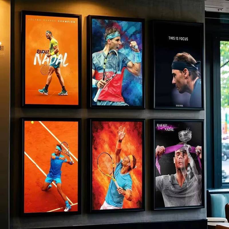 โปสเตอร์เทนนิสรายการ Rafael Nadal ความละเอียดสูง สำหรับตกแต่งบ้านและห้องพัก