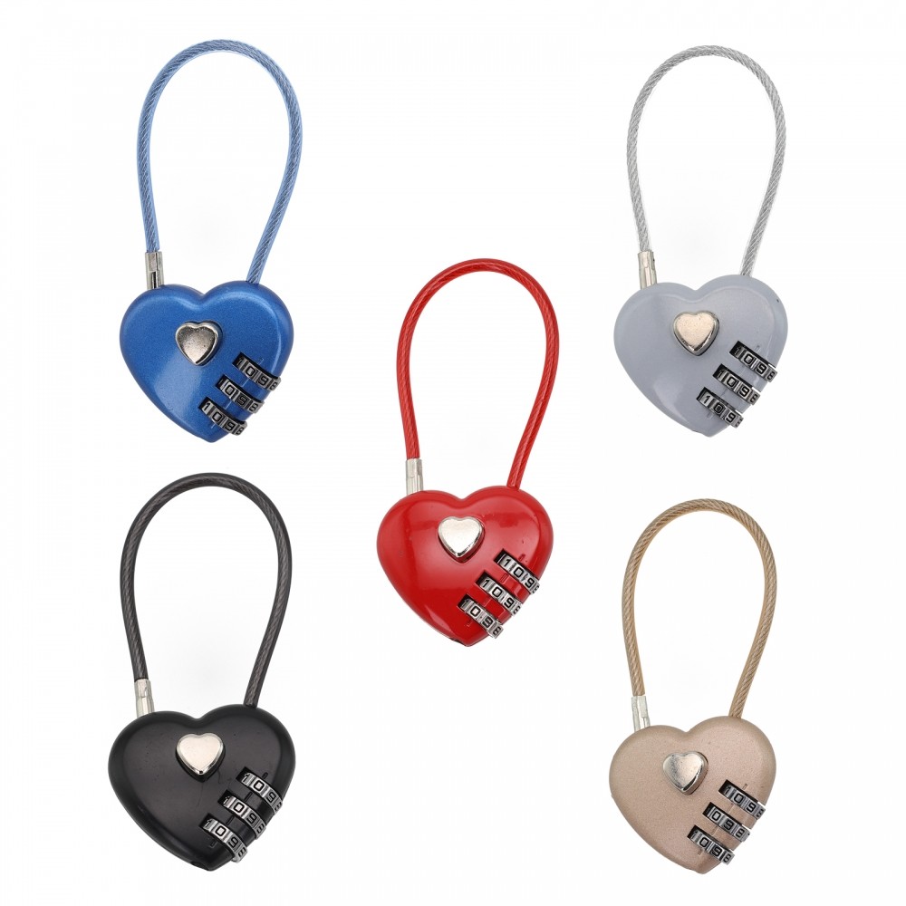 Password Padlock 3-digit Password Backpack Versatile Application Hardware