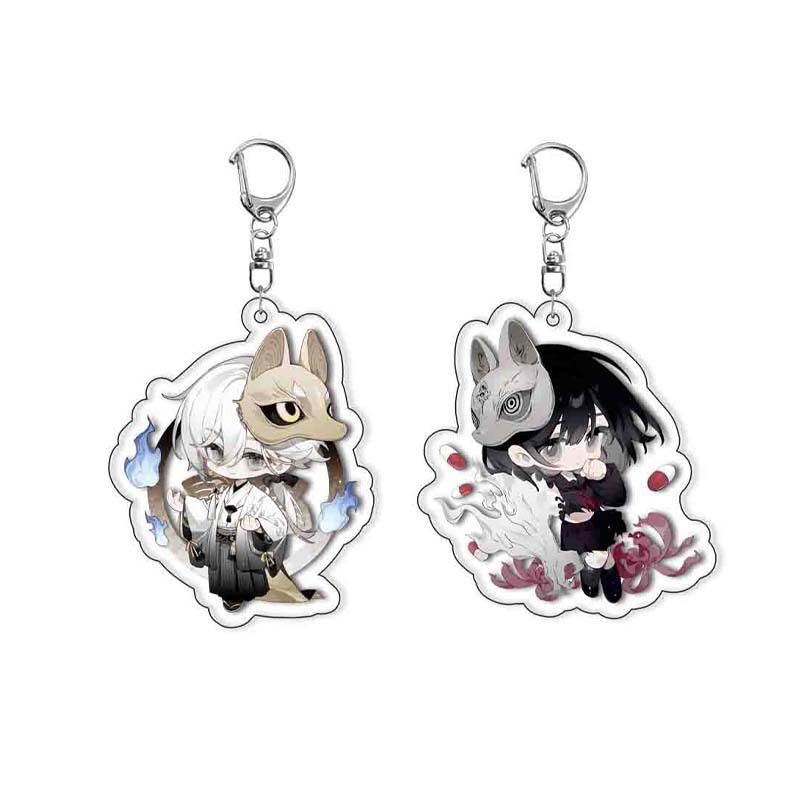 Mezzanine Silent Hill รอบหน้ากาก Fox Shimizu Hinako พวงกุญแจอะคริลิคของขวัญคริสต์มาส