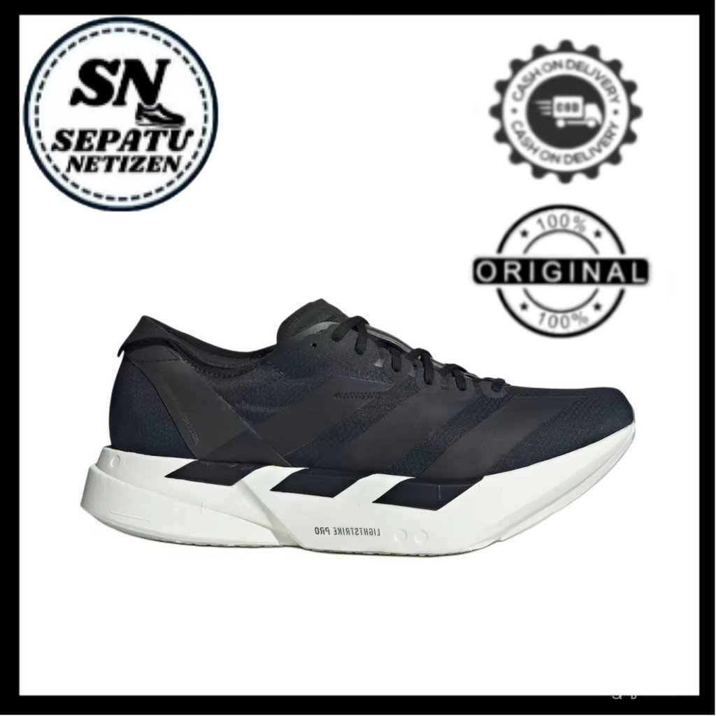 รองเท้าวิ่งผู้ชาย Adizero Adios Pro 4 Core สีดํา รุ่น-JR6369