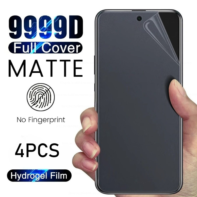 4PCS Matte Frosted Hydrogel ฟิล์มสําหรับ vivo T1 T1x T2 T2x T3 T3x T4 T4R T4x Lite Pro Ultra อินเดีย