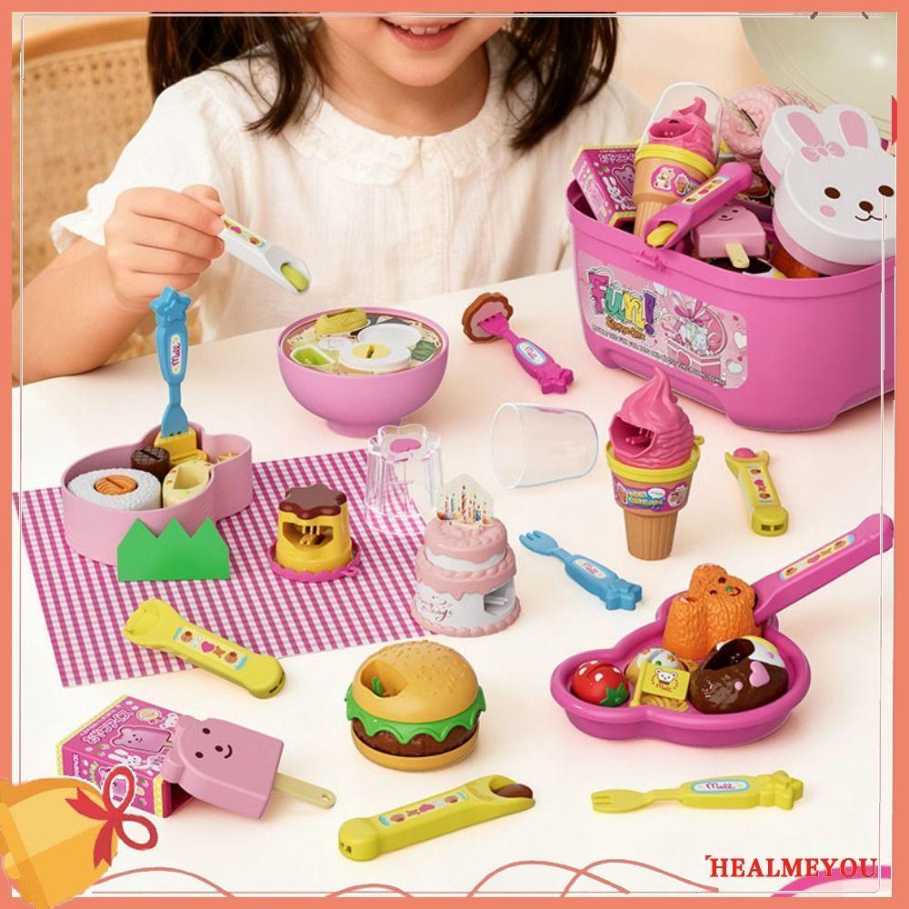 น้ําพุดดิ้งให้อาหารชุด,รูปหมีน้อยจําลองกล่องอาหารกลางวันพุดดิ้งของเล่น,แปลกแกล้งเล่นบทบาทเล่นต้นการศึกษาเล่นบ้านของเล่นของขวัญวันเกิด