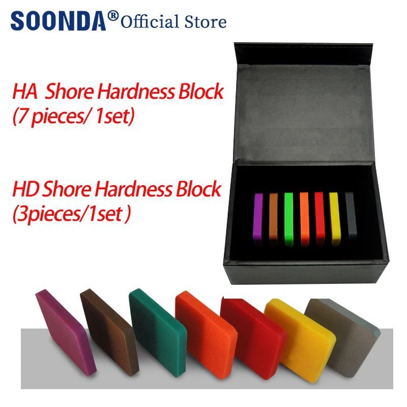 HA Shore Hardness Test Block ประเภท A/D สําหรับ hore Durometer เครื่องทดสอบความแข็งยาง Standard bloc