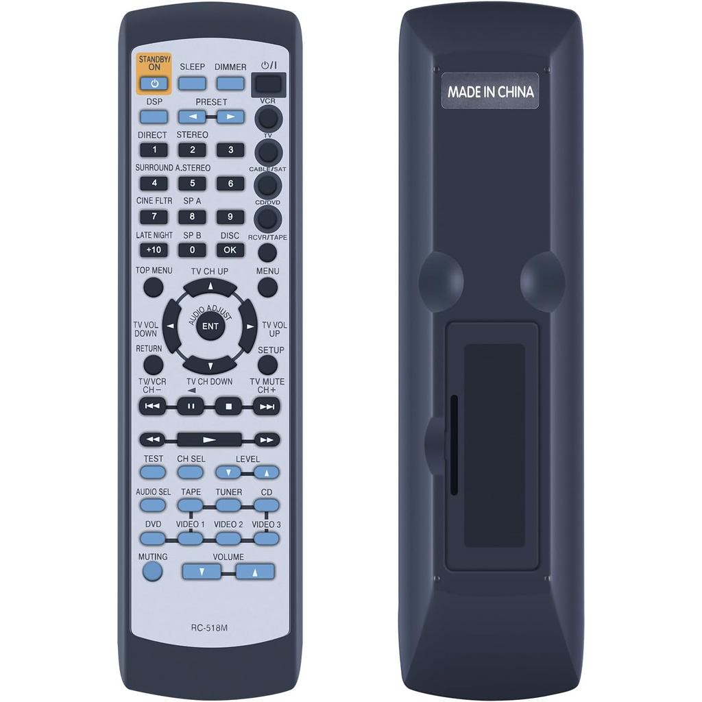 RC-518M เปลี่ยนรีโมทคอนโทรลสําหรับ Onkyo A/V ตัวรับสัญญาณ HT-R510 TX-SR501 HT-R410 HT-R420 TX-SR501E