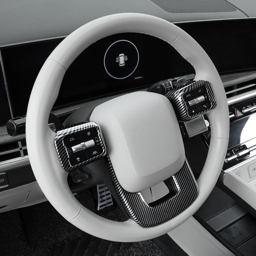 YOUTOOCAR พวงมาลัยฝาครอบ Trim ใช้งานร่วมกับ Hyundai Santa Fe 2024-2025 Hyundai Palisade 2026 Hyundai