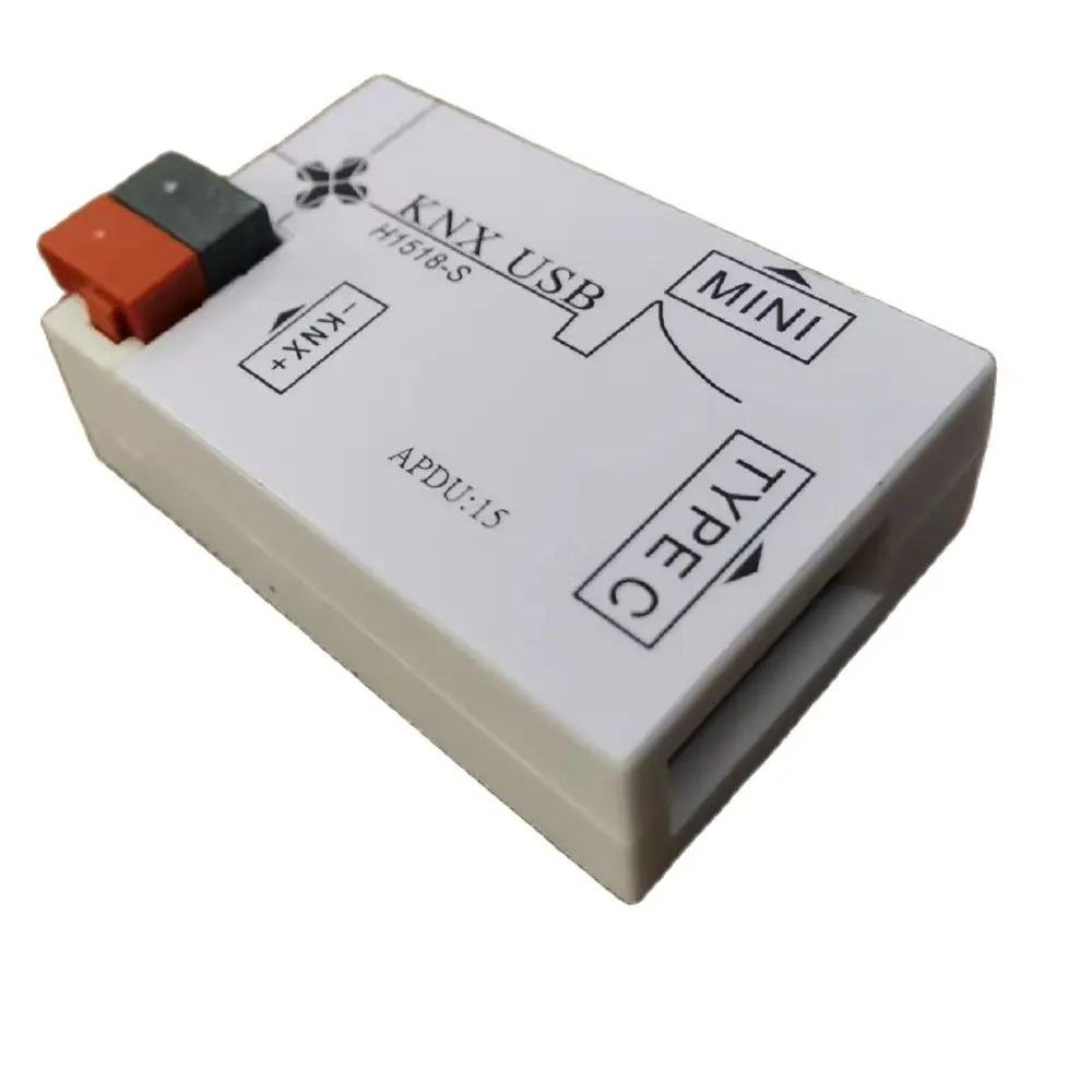 KNX อินเทอร์เฟซ USB KNX downloader มีพอร์ต USB สองประเภท: Type C และ micro USB
