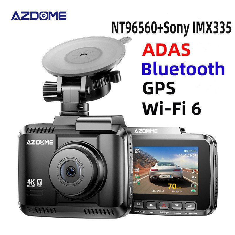 Cross-Border 4K เครื่องบันทึกการขับขี่เลนส์คู่ GS63H HD GPS Driving Track WIFI การเชื่อมต่อโทรศัพท์ม