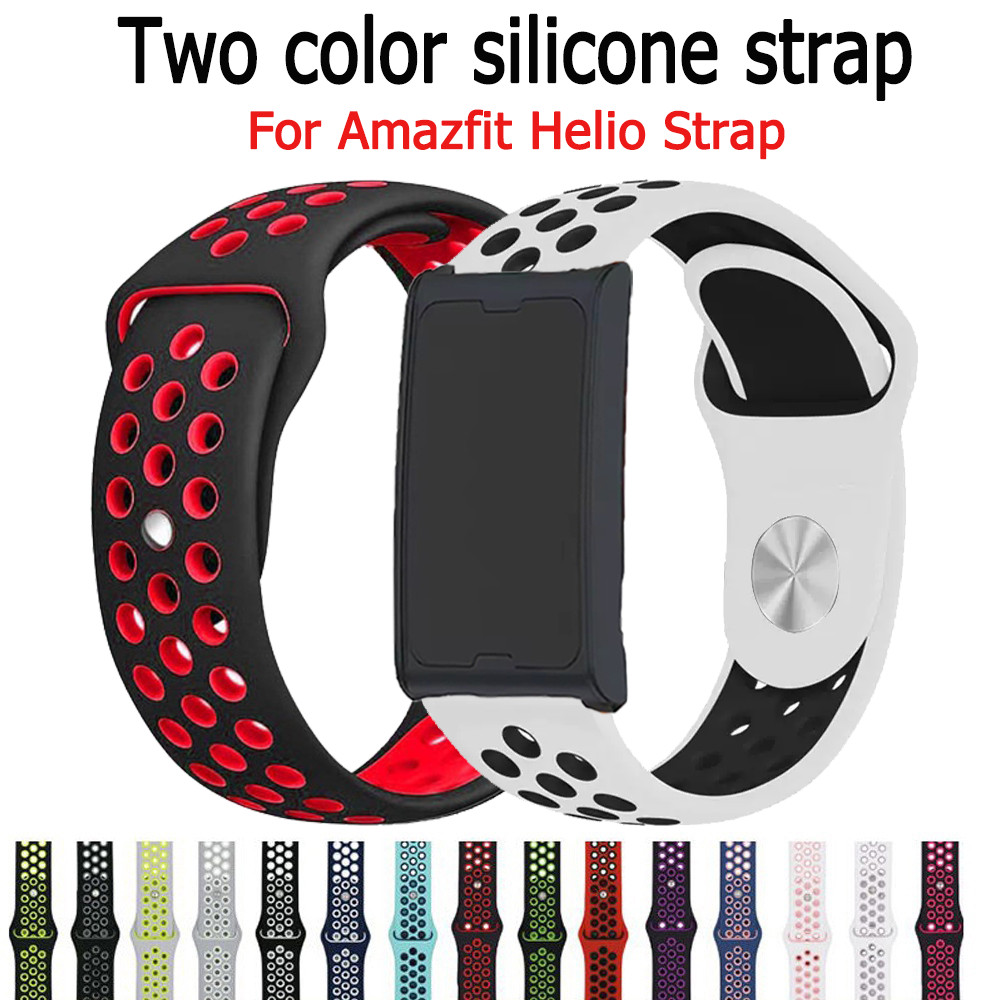 สายรัดสายนาฬิกา แบบซิลิโคน สำหรับ amazfit helio strap นาฬิกา สมาร์ทวอทช์