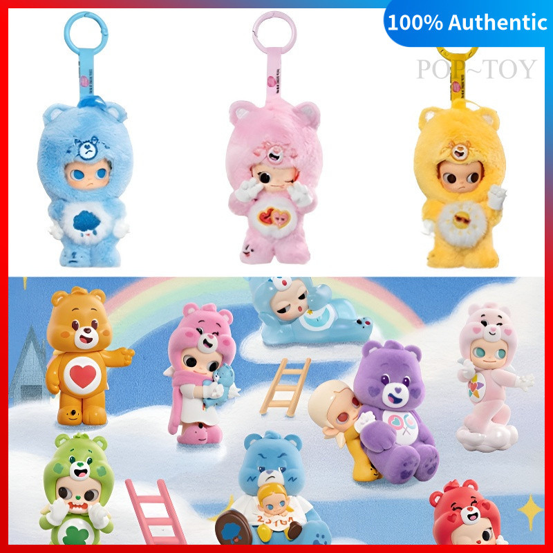 POPMART Zsiga care bears Series Cute Figures pop mart zsiga v8 blind box ornament plush pendant figures gift
