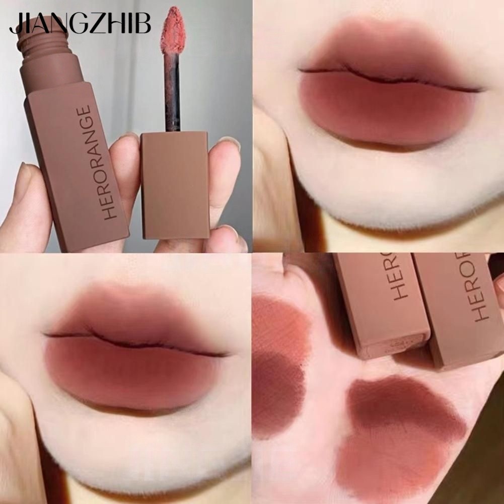 JIANGZHIB HERORANGE Lip Coating Matte Texture Soft Moisturizing Long-lasting Lip Gloss