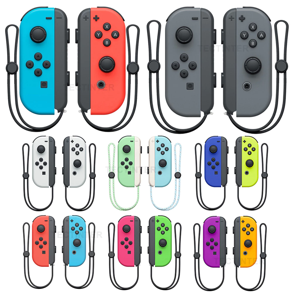 จอยเกมไร้สายสําหรับเครื่องเล่น Nintendo Switch/NS Lite/NS OLED รุ่น Joycon ควบคุมเกมแพด จอยสติ๊ก เทอร์โบ สั่น ปลุก
