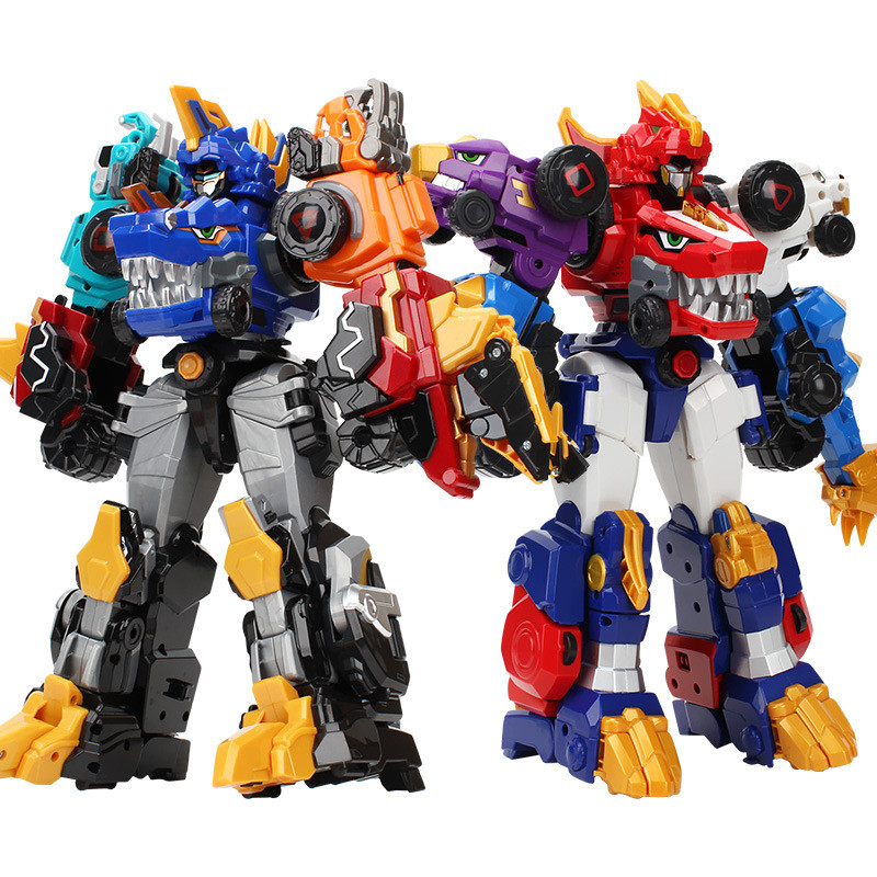 Beasts Story หุ่นยนต์ไดโนเสาร์ Boy Deformation Fit Luminous Sounding Dragon God Mecha ของเล่นเด็ก