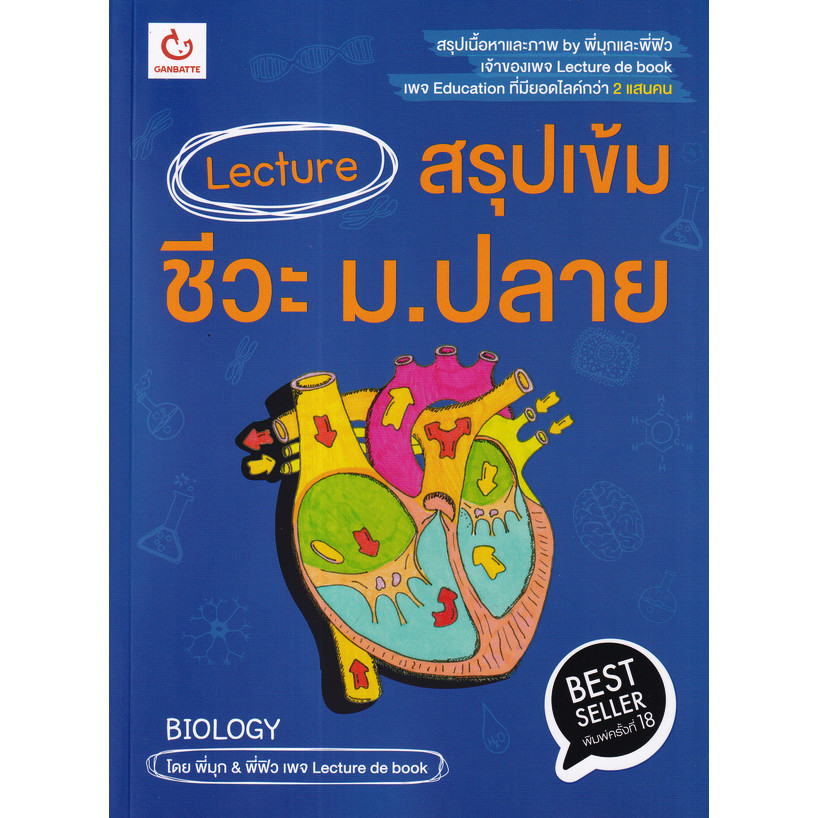 (Buddy Book) : หนังสือ Lecture สรุปเข้มชีวะ ม.ปลาย (ฉบับพิมพ์ใหม่)