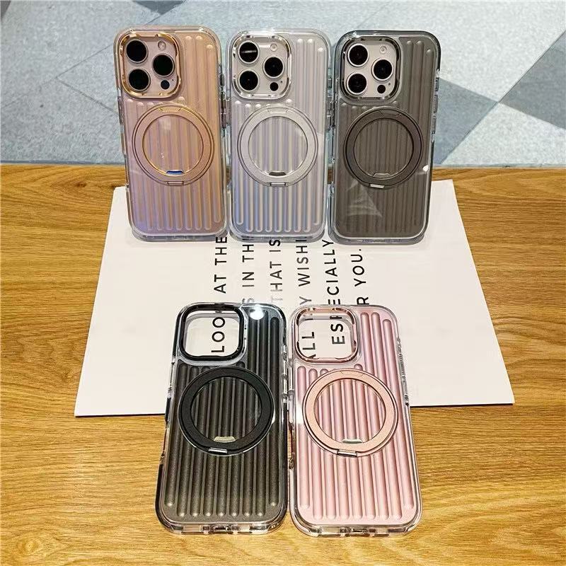 เคส Popphone เคสกระเป๋าเดินทาง ลูกฟูกแม่เหล็กชาร์จไร้สายสําหรับ ไอโฟน17promax IP17pro IP17Air IP17