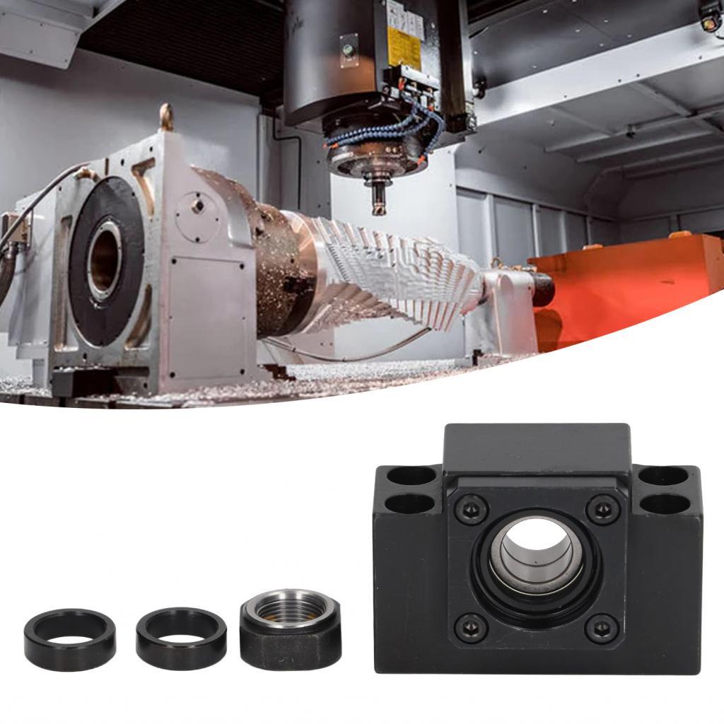 บล็อกแบริ่งบอลสกรูติดตั้งง่ายความแม่นยำสูงรองรับปลายบอลสกรูสำหรับ SFU1605 SFU1204