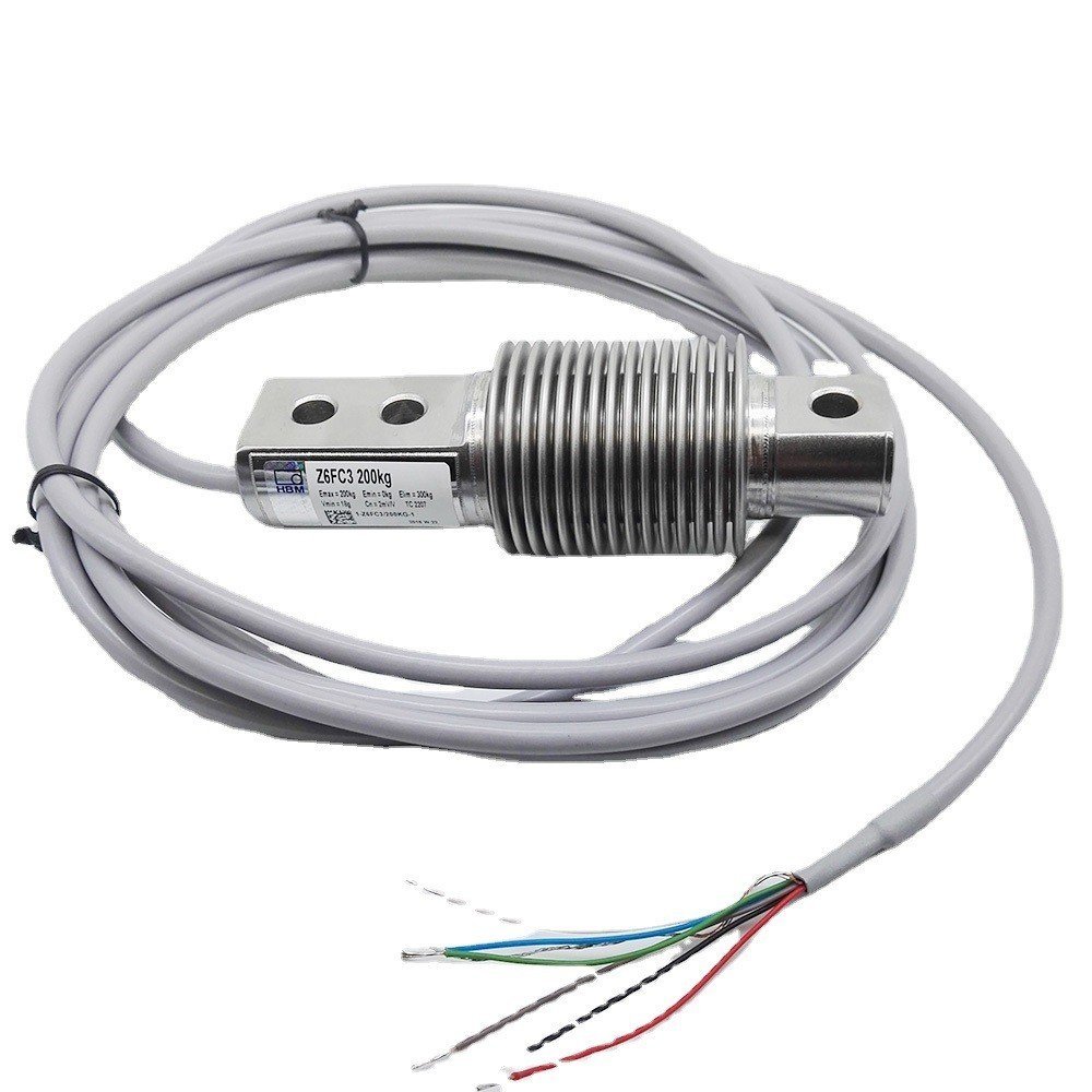 เยอรมนี HBM 1-Z6FC3/50kg-1 100kg 200kg สแตนเลสหลอดลูกฟูกเซ็นเซอร์โหลด