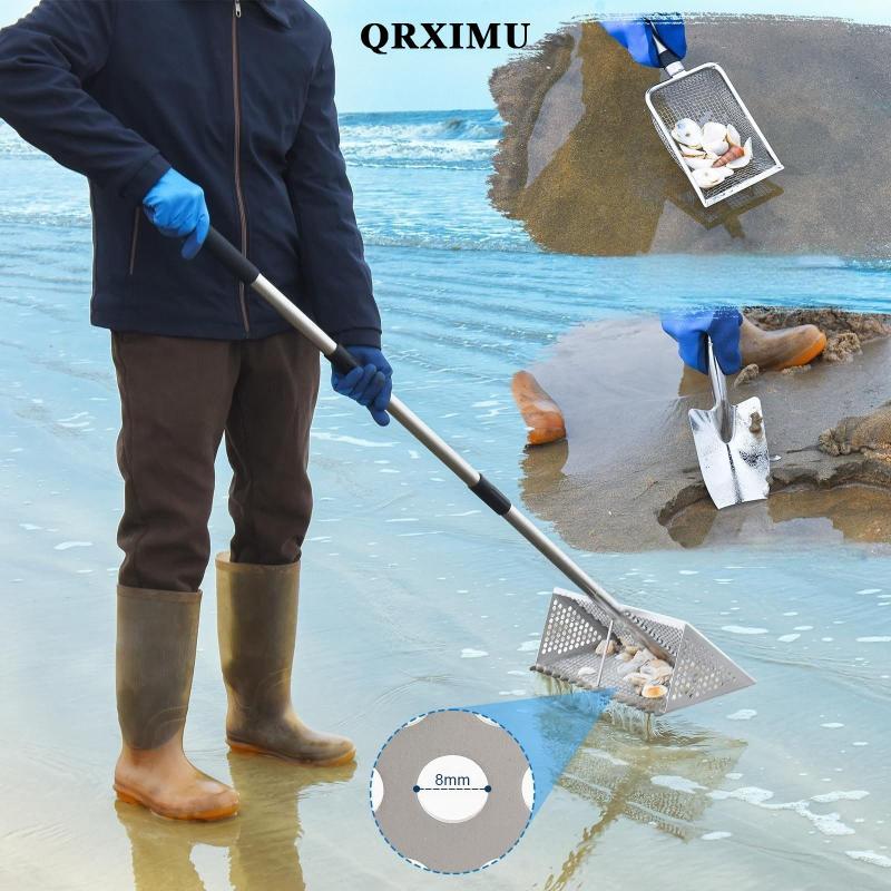 [Sharprepublic] ส้อมทราย, ไม้หมุนทรายแบบถอดได้ Easy Grip สําหรับหลวมจากสวนกลางแจ้ง Camping Garden