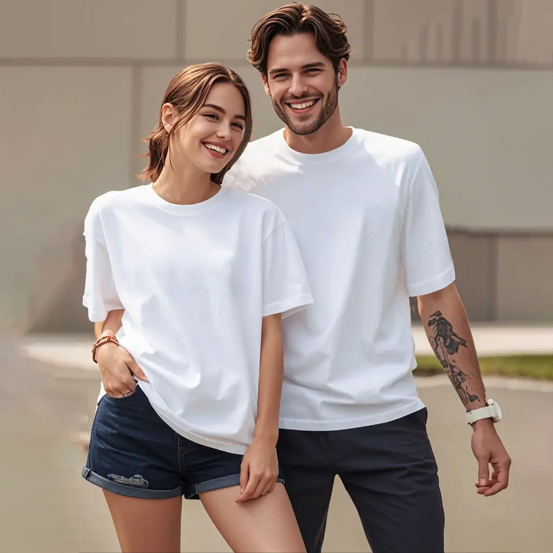 รุ่นโคตรนุ่ม นุ่มตั้งแต่กำเนิด ยืดแต่ไม่ย้วย ยับยากไม่ต้องรีด เสื้อยืดเปล่า เสื้อยืดคอกลม 2สี
