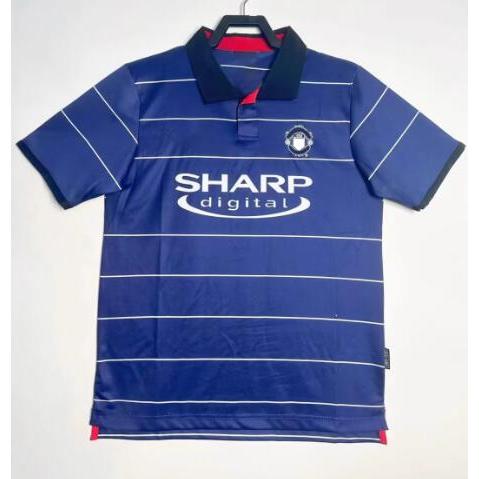 #M 99-00 Away Retro Soccer Jersey Football BECKHAM