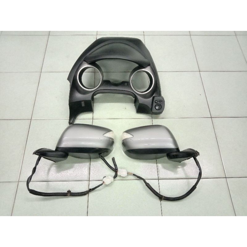 Honda Jazz Fit GE6 GE8 GE GP Autoflip กระจกมองข้างพร้อมสัญญาณและสวิตช์ ฝาครอบมิเตอร์