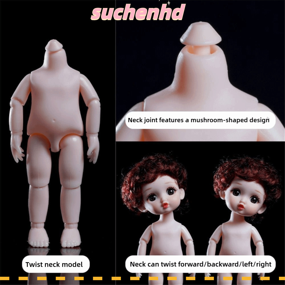 ซูเชนhd 1/12 รูปการกระทําร่างกาย,16เซนติเมตรความสูงคอสามารถบิด1/12ตุ๊กตาร่างกาย,ตุ๊กตารุ่นผิวขาวตุ๊ก