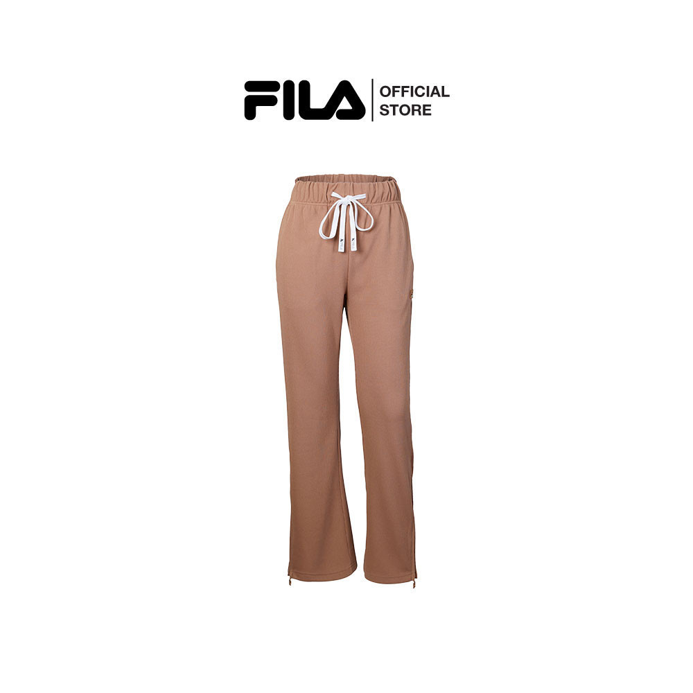FILA กางเกงขายาวผู้หญิง OLD MONEY รุ่น LPA240707W - BROWN