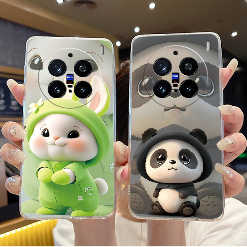 เคสโทรศัพท์สําหรับVivo X200 Pro V2413 V2405A V2405DAกันกระแทกTPUนุ่มโปร่งใสเชลล์ใหม่โรแมนติกแสงจันทร