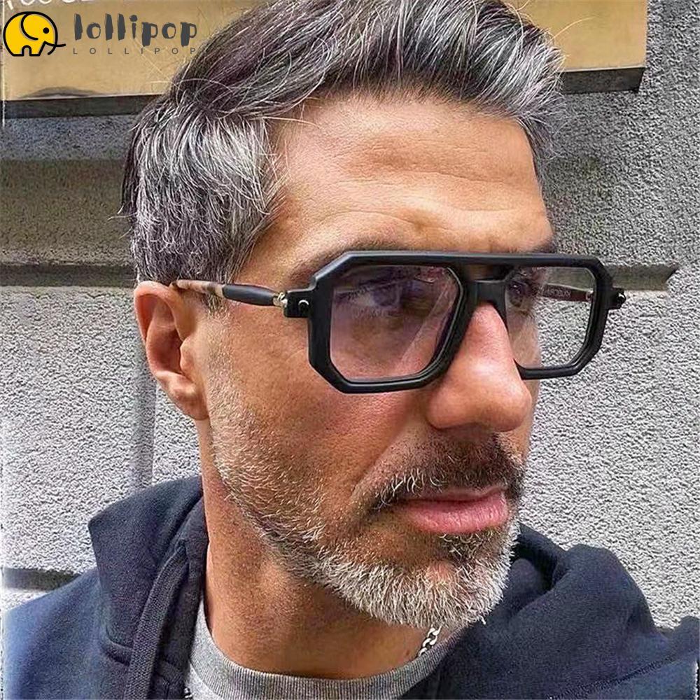 LOLLIPO1 Double Bridge Glasses Leopard UV 400 Retro Sun Glasses