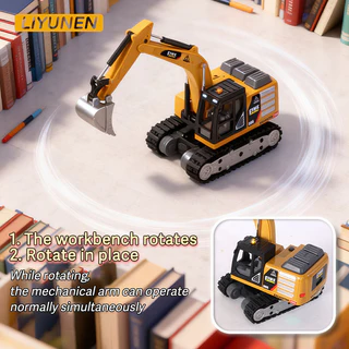 1: 64 Mini RC Excavator รถยกเดสก์ท็อปรีโมทคอนโทรลรถบรรทุกกระเป๋ารถ Rc Decompression ของเล่น 1/64 รถขุดขนาดเล็กวิศวกรรมยานพาหนะเด็กของขวัญ