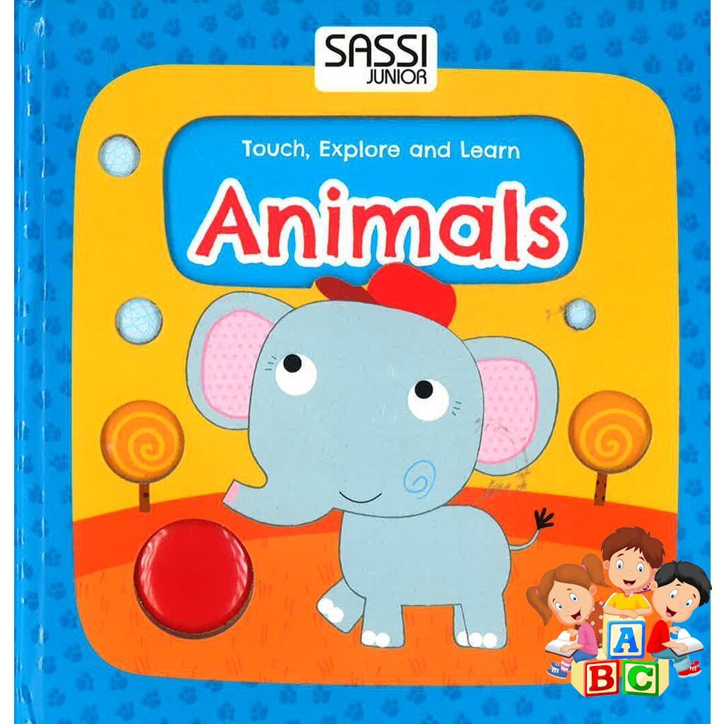 หนังสือ Touch Explore And Learn Activity Book Animals  หนังสือเด็ก ภาษาอังกฤษ ปกแข็ง BBW