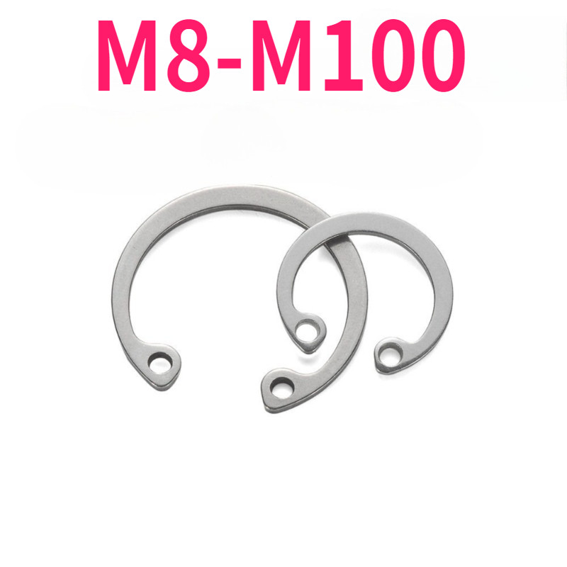 304 สแตนเลส GB893 รูการ์ดด้านในรูพร้อมแหวนยึดยืดหยุ่น C ประเภทสปริงการ์ดแหวน M8-M100 999-MB